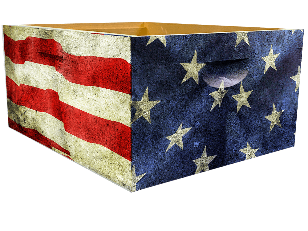 American Flag Distressed Theme - Bottom Deep Wrap