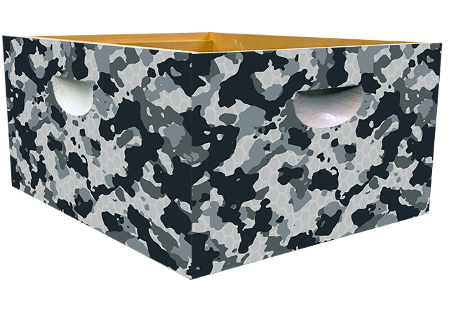Gray Camo - Honey Bee Box Wrap - Bee Box Wraps