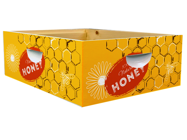 Retro Theme - Honey Bee Box Wrap - Bee Box Wraps