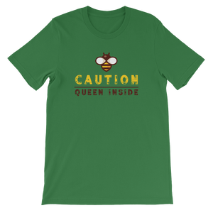 Caution Queen Inside Short-Sleeve Tee - Bee Box Wraps